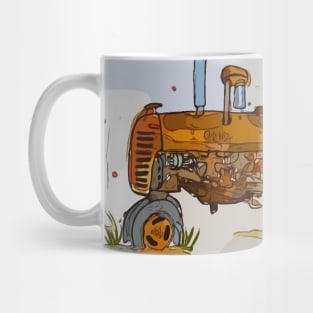 Old antique tractor Mug